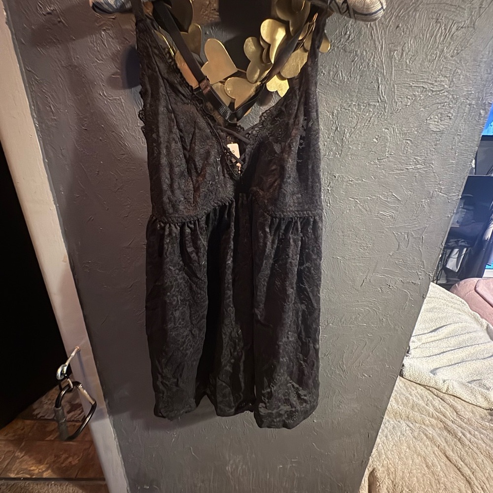 Lace Trim Black lingerie torrid 0x new